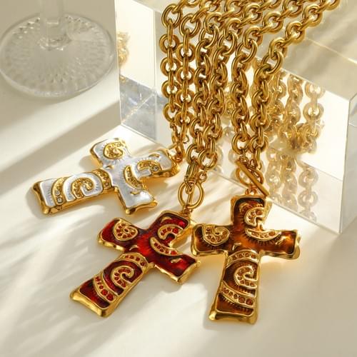 Aurélle™ Covenant Drop Cross Necklace