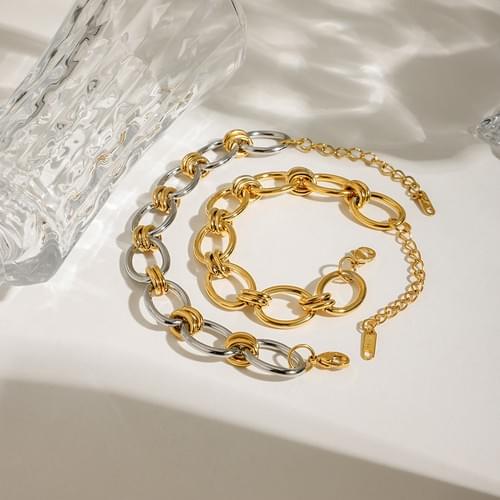 The Dualité Link Bracelet™ Mixed Gold & Silver