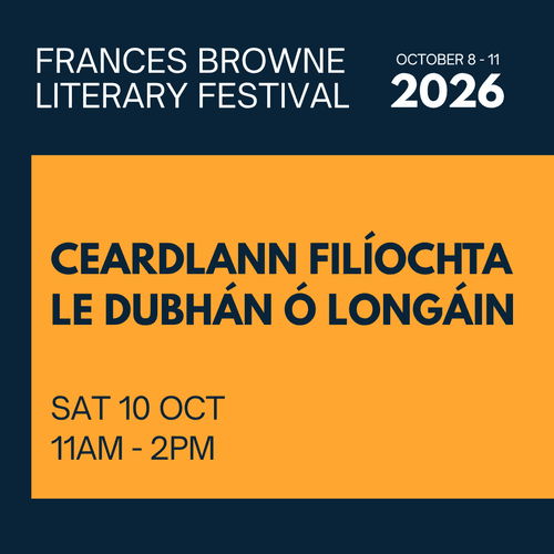 Ceardlann Filíochta le Dubhán Ó Longáin / Poetry Workshop with Dubhán Ó Longáin