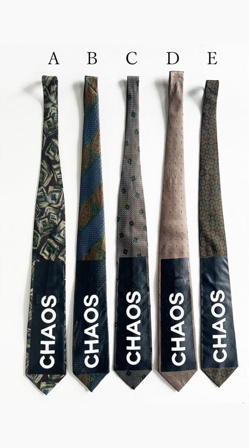 VINTAGE "CHAOS" CUSTOMIZED TIE (FREE SHIPPING)