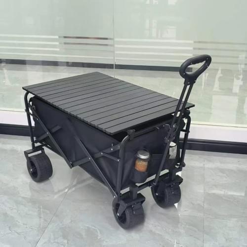 Garden Cart Folding Trolley Cart Outdoor Wagon Collapsible with Removable Fabric