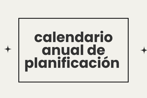 Calendario de Planificación Anual 2026