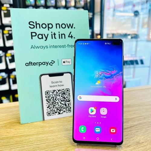 SAMSUNG S10 PLUS 128GB BLACK PERFECT CONDITION RECEIPT&WARRANTY