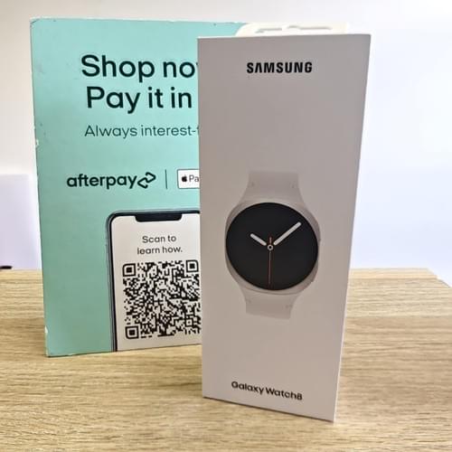 NEW SAMSUNG GALAXY WATCH 8 BLUETOOTH 40M WHITE BOX PERFECT CONDITION RECEIPT&WARRANTY