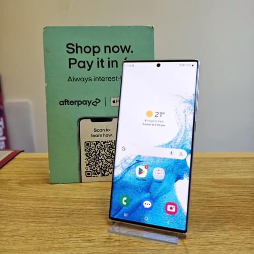 DEMO SAMSUNG S22 ULTRA 5G 128GB WHITE PERFECT CONDITION RECEIPT&WARRANTY