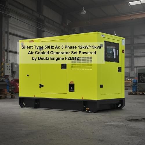 Silent Type 50Hz Ac 3 Phase 12kW/15kva Air Cooled Generator Set Powered by Deutz Engine F2L912