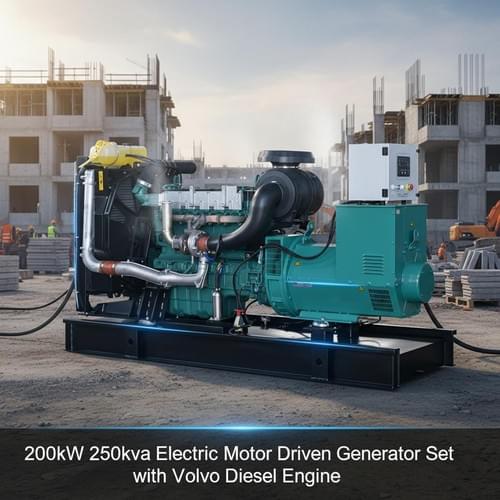 200kW 250kva Electric Motor Driven Generator Set with volvo Diesel Engine