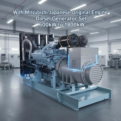 With Mitsubishi Japanese Original Engine Diesel Generator Set 600kW to 1800kW