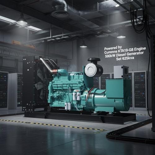 Powered by Cummins KTA19-G8 Engine 500kW Diesel Generator Set 625kva