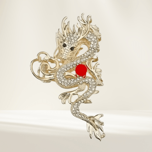 Gold Dragon Hair Clip – Decorative Accent