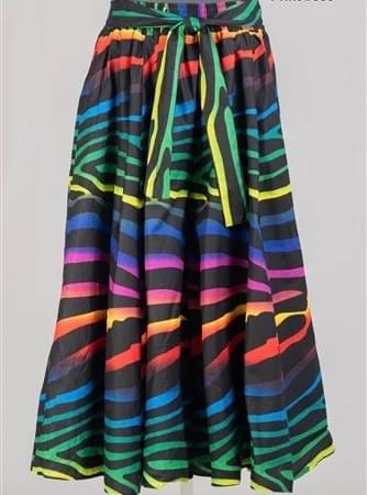 Animal Print Maxi Skirt