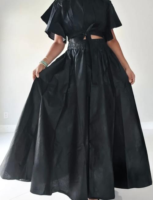 Solid Color Skirts with Tops