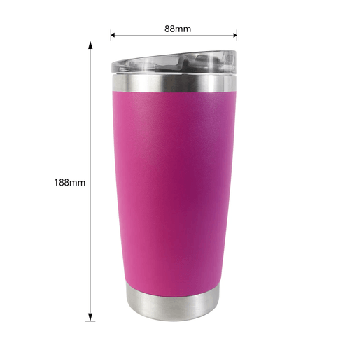 Travel Stainless Steel Double Wall insulated Beer Coffee Water Tumbler Metal Cup Magnetic Sliders Lids for 20OZ Tumbler