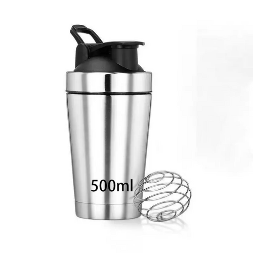 Eco Friendly Custom Logo Double Wall Stainless Steel Protein Shakers Shaker Bottle 750ml 500ml Metal Shaker Bottle
