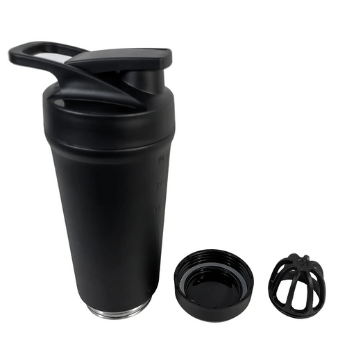 25oz Personalized Metal Thermos Flask Ditchable Bottom Oem Private Label Vacuum Bottle Mixer Protein Shaker With Lids Shake Ball