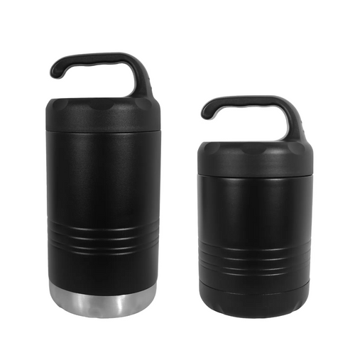 Naturally BPA-free Container Stainless Steel Classic Vacuum Insulated Food Jar Warmer Insulated Vacuum Flask Gift Set of 2