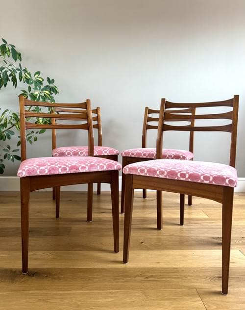 NEW LISTING Jentique 1960s Mid-Century Retro Teak Dining Chairs, Set of 4