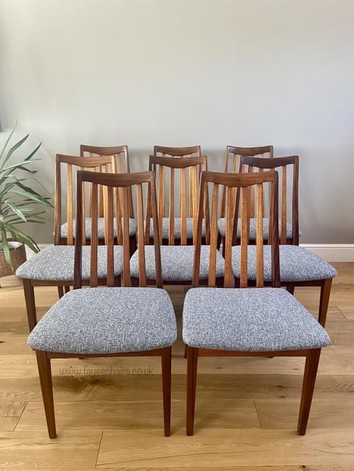 SOLD G Plan Fresco Teak Dining Chairs 1970s Retro Mid-Century Modern - Set of 8