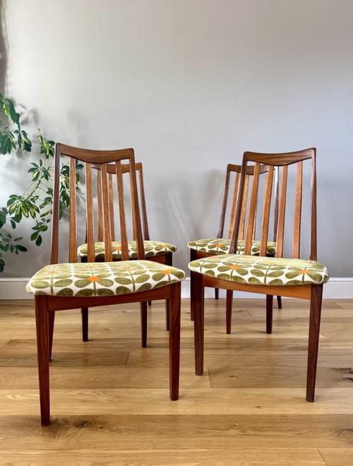 NEW LISTING G Plan 1970s Teak Dining Chairs from the Fresco Range, Set of 4