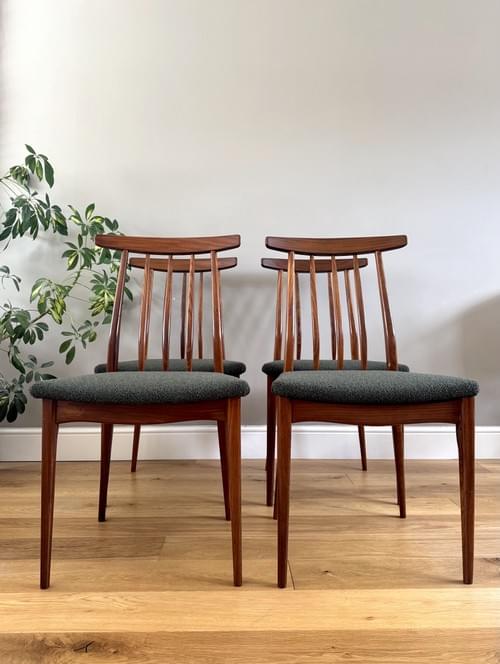 NEW LISTING John Herbert for A. Younger 1960s Dining Chairs, Set of 4
