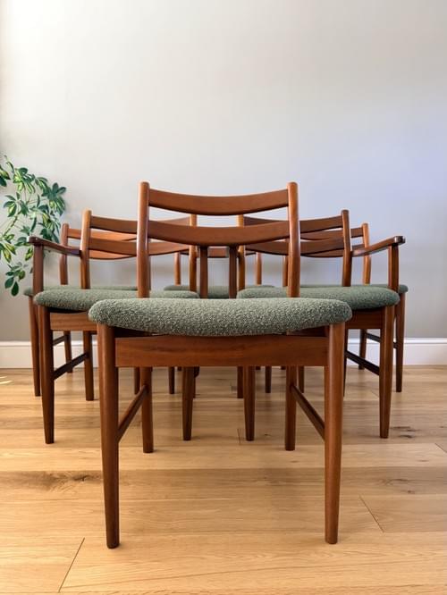 NEW LISTING Jentique Teak Dining Chairs, Set of 6
