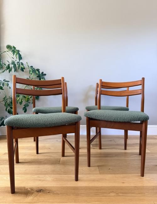 NEW LISTING Jentique Teak Dining Chairs, Set of 4