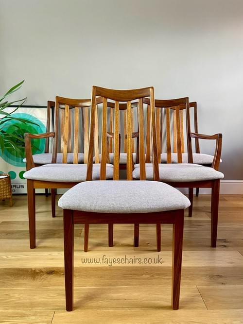 SOLD G Plan Set of 6 G Plan Fresco Chairs Retro Mid-Century Modern