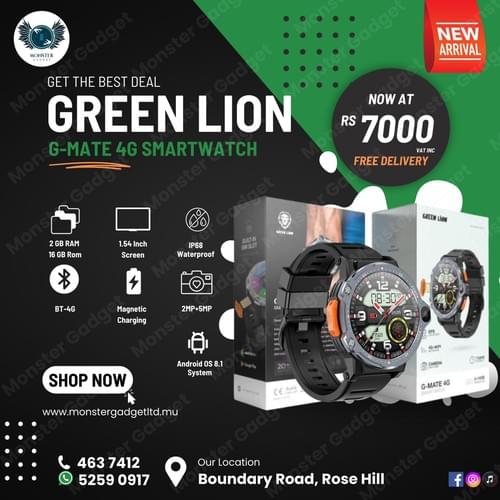 Smartwatch Green Lion G-Mate 4G