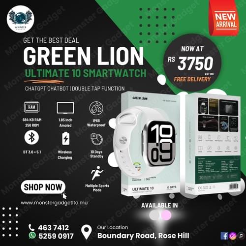 Smartwatch Green Lion Ultimate 10