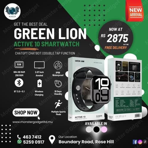 Smartwatch Green Lion Active 10