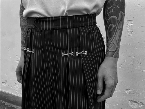 ATMANEGO E collection !/3+1/2 Wide Pants
