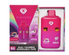 DIAMOND - Dual Chamber Vape – Rainbow + Raspberry Lemonade (3 Grams + 3 Grams)