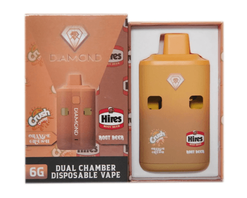 DIAMOND - Dual Chamber Vape – Orange Crush + Root Beer (3 Grams + 3 Grams)