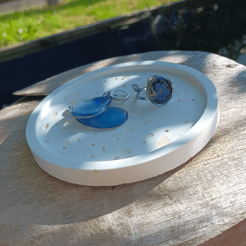 Coupelle décorative, plateau vide-poche, en forme ronde
