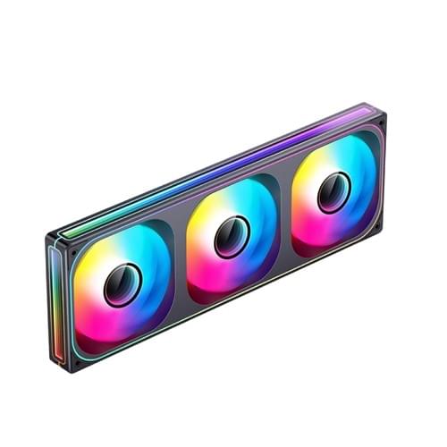 Jonsbo 喬思伯【 ZB360B 】Gen1一體式全幅無線鏡風扇 黑