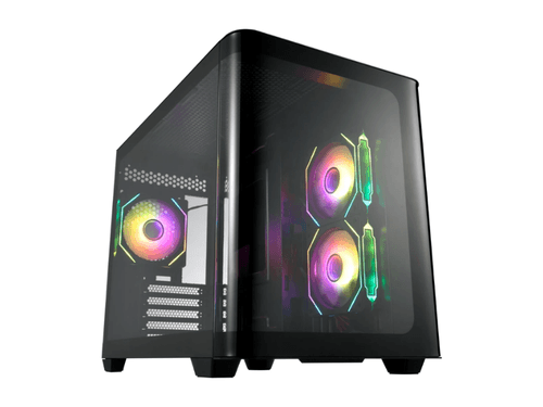 FSP 全漢【 S380 】曲面海景 M-ATX 黑 機殼