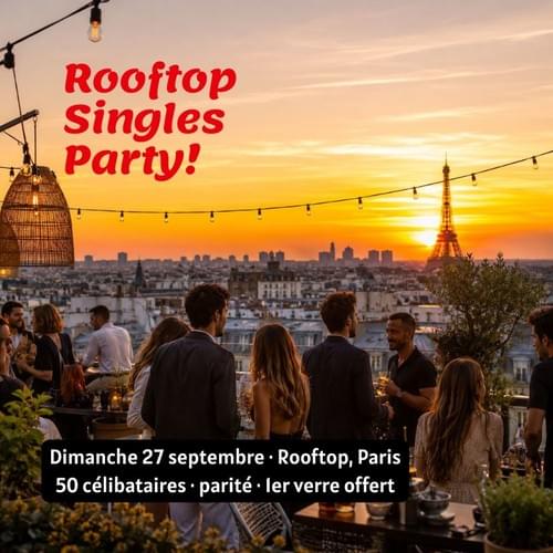 Roof Top Summer Party - Soirée célibataires chic dimanche 27 septembre à 17h