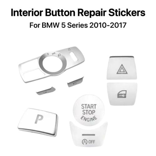 Self-Adhesive Interior Button Repair Stickers for BMW 5 Series F10 F11 2010-2017