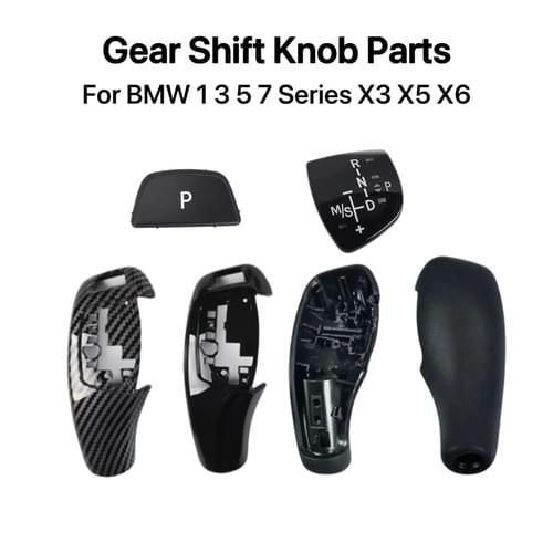 RHD Gear Shift Knob Back Cover P Button Sport Sticker For BMW F10 F30 5 7 Series X3 X5 X6