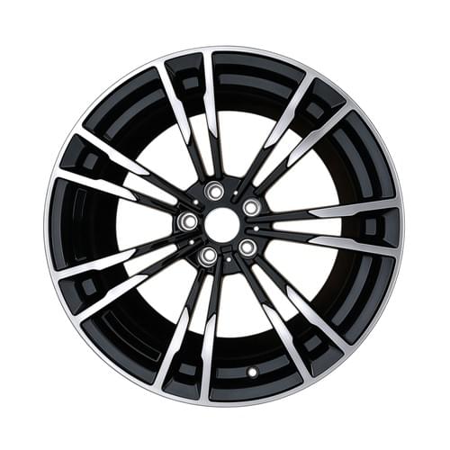 706M Style Double 7-Spoke Forged Wheels 18-19" | Black Machined Face | 5x120 BMW
