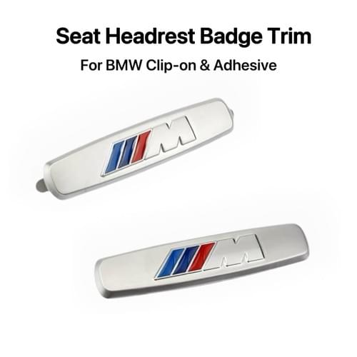 Seat Headrest Badge Emblem Trim For BMW 1 2 3 4 5 6 7 8 Series