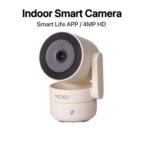 Smart Life 4MP WiFi Indoor Security Camera 360° PTZ Night Vision 2-Way Audio Monitor