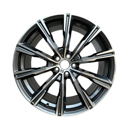 740M Style Star‑Spoke Forged Alloy Wheels | Gunmetal Machined Face | For BMW 5x112 & 5x120