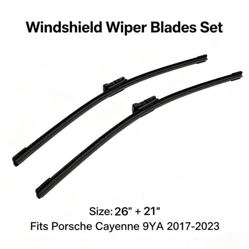 Windshield Wiper Blade Set 9Y1955329 For Porsche Cayenne 9YA SUV Coupe 2017-2023 Bayonet Arm