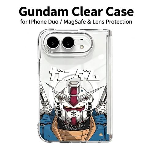 Gundam Clear Case for iPhone Duo / MagSafe & Lens Protection