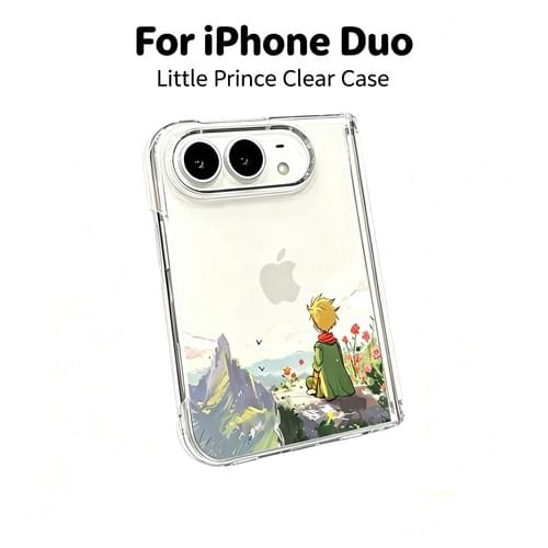 Clear TPU Hinge Case for iPhone Duo | Little Prince Cartoon Design