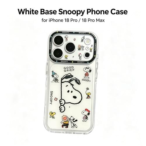 White Base Snoopy Phone Case for iPhone 18 Pro / 18 Pro Max