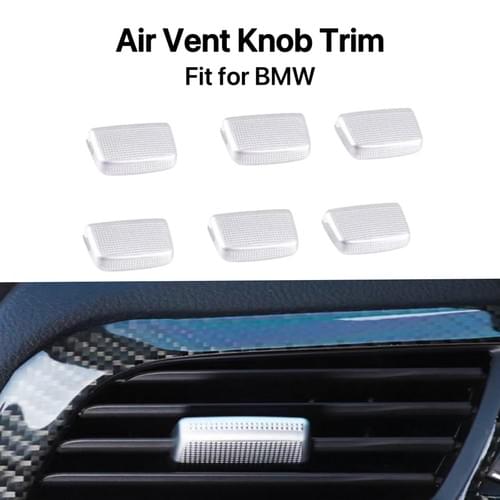 Air Vent Slider Knob Trim Cover ABS Chrome For BMW 3 5 7 Series X5 X6 X1 Interior DecorativeOverlay