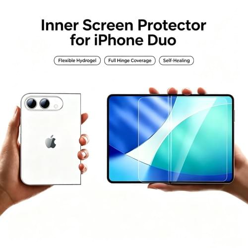 Inner Screen Protector for iPhone Duo Foldable Flexible Hydrogel Film