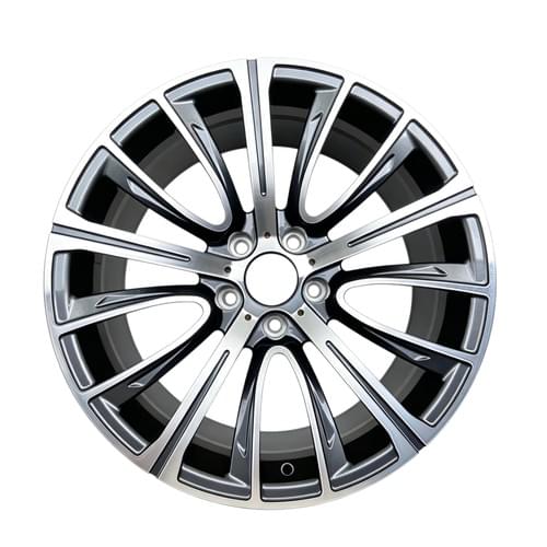 628 V-Spoke Style Forged Wheels | Gunmetal Machined Face | 5x112 / 5x120 For BMW Audi Mercedes